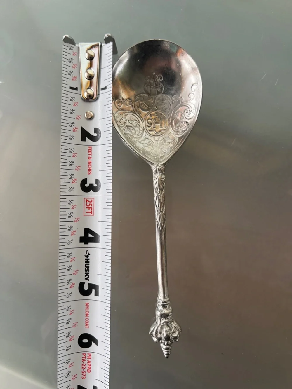 🥄Askvoll Brug Norway Vintage Ornate Silver Spoon 6.25” Pewter Decorative
